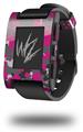 WraptorCamo Old School Camouflage Camo Fuschia Hot Pink - Decal Style Skin fits original Pebble Smart Watch (WATCH SOLD SEPARATELY)
