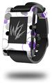 Lots of Dots Purple on White - Decal Style Skin fits original Pebble Smart Watch (WATCH SOLD SEPARATELY)
