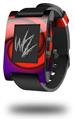Alecias Swirl 01 Red - Decal Style Skin fits original Pebble Smart Watch (WATCH SOLD SEPARATELY)