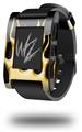 Metal Flames Yellow - Decal Style Skin fits original Pebble Smart Watch (WATCH SOLD SEPARATELY)