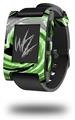 Alecias Swirl 02 Green - Decal Style Skin fits original Pebble Smart Watch (WATCH SOLD SEPARATELY)