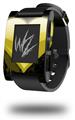 Glass Heart Grunge Yellow - Decal Style Skin fits original Pebble Smart Watch (WATCH SOLD SEPARATELY)