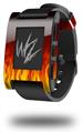 Fire on Black - Decal Style Skin fits original Pebble Smart Watch (WATCH SOLD SEPARATELY)