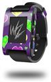 Crazy Hearts - Decal Style Skin fits original Pebble Smart Watch (WATCH SOLD SEPARATELY)