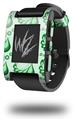 Petals Green - Decal Style Skin fits original Pebble Smart Watch (WATCH SOLD SEPARATELY)