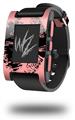 Big Kiss Black on Pink - Decal Style Skin fits original Pebble Smart Watch (WATCH SOLD SEPARATELY)