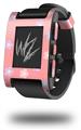 Pastel Flowers on Pink - Decal Style Skin fits original Pebble Smart Watch (WATCH SOLD SEPARATELY)