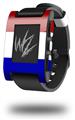 Red White and Blue - Decal Style Skin fits original Pebble Smart Watch (WATCH SOLD SEPARATELY)