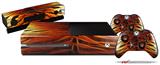 Fractal Fur Tiger - Holiday Bundle Decal Style Skin fits XBOX One Console Original, Kinect and 2 Controllers (XBOX SYSTEM NOT INCLUDED)