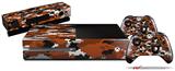 WraptorCamo Digital Camo Burnt Orange - Holiday Bundle Decal Style Skin fits XBOX One Console Original, Kinect and 2 Controllers (XBOX SYSTEM NOT INCLUDED)