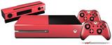 Solids Collection Coral - Holiday Bundle Decal Style Skin fits XBOX One Console Original, Kinect and 2 Controllers (XBOX SYSTEM NOT INCLUDED)