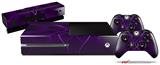 Abstract 01 Purple - Holiday Bundle Decal Style Skin fits XBOX One Console Original, Kinect and 2 Controllers (XBOX SYSTEM NOT INCLUDED)