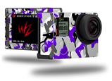 Sexy Girl Silhouette Camo Purple - Decal Style Skin fits GoPro Hero 4 Silver Camera (GOPRO SOLD SEPARATELY)