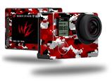 WraptorCamo Digital Camo Red - Decal Style Skin fits GoPro Hero 4 Silver Camera (GOPRO SOLD SEPARATELY)