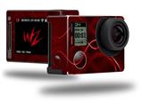 Abstract 01 Red - Decal Style Skin fits GoPro Hero 4 Silver Camera (GOPRO SOLD SEPARATELY)
