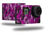 HEX Mesh Camo 01 Pink - Decal Style Skin fits GoPro Hero 4 Black Camera (GOPRO SOLD SEPARATELY)