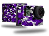 WraptorCamo Digital Camo Purple - Decal Style Skin fits GoPro Hero 4 Black Camera (GOPRO SOLD SEPARATELY)