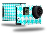 Houndstooth Neon Teal - Decal Style Skin fits GoPro Hero 4 Black Camera (GOPRO SOLD SEPARATELY)