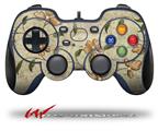 Flowers and Berries Orange - Decal Style Skin fits Logitech F310 Gamepad Controller (CONTROLLER NOT INCLUDED)