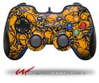 Scattered Skulls Orange - Decal Style Skin fits Logitech F310 Gamepad Controller (CONTROLLER NOT INCLUDED)