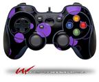 Lots of Dots Purple on Black - Decal Style Skin fits Logitech F310 Gamepad Controller (CONTROLLER NOT INCLUDED)