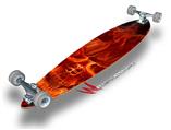 Flaming Fire Skull Orange - Decal Style Vinyl Wrap Skin fits Longboard Skateboards up to 10"x42" (LONGBOARD NOT INCLUDED)