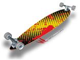 Halftone Splatter Yellow Red - Decal Style Vinyl Wrap Skin fits Longboard Skateboards up to 10"x42" (LONGBOARD NOT INCLUDED)