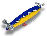 Ripped Colors Blue Yellow - Decal Style Vinyl Wrap Skin fits Longboard Skateboards up to 10"x42" (LONGBOARD NOT INCLUDED)