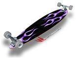 Metal Flames Purple - Decal Style Vinyl Wrap Skin fits Longboard Skateboards up to 10"x42" (LONGBOARD NOT INCLUDED)