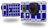 Squared Royal Blue - Decal Style Skin fits GoPro Hero 3+ Camera (GOPRO NOT INCLUDED)