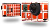 Squared Red - Decal Style Skin fits GoPro Hero 3+ Camera (GOPRO NOT INCLUDED)