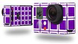 Squared Purple - Decal Style Skin fits GoPro Hero 3+ Camera (GOPRO NOT INCLUDED)