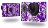 Scattered Skulls Purple - Decal Style Skin fits GoPro Hero 3+ Camera (GOPRO NOT INCLUDED)