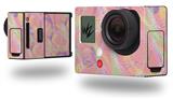 Neon Swoosh on Pink - Decal Style Skin fits GoPro Hero 3+ Camera (GOPRO NOT INCLUDED)