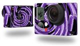 Alecias Swirl 02 Purple - Decal Style Skin fits GoPro Hero 3+ Camera (GOPRO NOT INCLUDED)