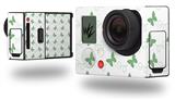 Pastel Butterflies Green on White - Decal Style Skin fits GoPro Hero 3+ Camera (GOPRO NOT INCLUDED)