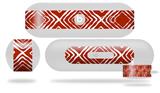 Decal Style Wrap Skin works with Beats Pill Plus Speaker Wavey Red Dark Skin Only (BEATS PILL NOT INCLUDED)