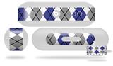 Decal Style Wrap Skin works with Beats Pill Plus Speaker Argyle Blue and Gray Skin Only (BEATS PILL NOT INCLUDED)