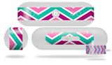 Decal Style Wrap Skin works with Beats Pill Plus Speaker Zig Zag Teal Pink Purple Skin Only (BEATS PILL NOT INCLUDED)