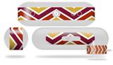Decal Style Wrap Skin works with Beats Pill Plus Speaker Zig Zag Yellow Burgundy Orange Skin Only (BEATS PILL NOT INCLUDED)