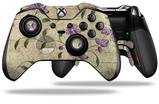 Flowers and Berries Purple - Decal Style Skin fits Microsoft XBOX One ELITE Wireless Controller (CONTROLLER NOT INCLUDED)
