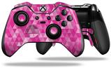 Triangle Mosaic Fuchsia - Decal Style Skin fits Microsoft XBOX One ELITE Wireless Controller (CONTROLLER NOT INCLUDED)