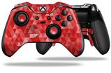 Triangle Mosaic Red - Decal Style Skin fits Microsoft XBOX One ELITE Wireless Controller (CONTROLLER NOT INCLUDED)