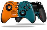 Ripped Colors Orange Seafoam Green - Decal Style Skin fits Microsoft XBOX One ELITE Wireless Controller (CONTROLLER NOT INCLUDED)