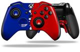 Ripped Colors Blue Red - Decal Style Skin fits Microsoft XBOX One ELITE Wireless Controller (CONTROLLER NOT INCLUDED)
