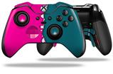 Ripped Colors Hot Pink Seafoam Green - Decal Style Skin fits Microsoft XBOX One ELITE Wireless Controller (CONTROLLER NOT INCLUDED)