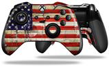Painted Faded and Cracked USA American Flag - Decal Style Skin fits Microsoft XBOX One ELITE Wireless Controller (CONTROLLER NOT INCLUDED)