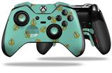Anchors Away Seafoam Green - Decal Style Skin fits Microsoft XBOX One ELITE Wireless Controller (CONTROLLER NOT INCLUDED)
