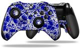Scattered Skulls Royal Blue - Decal Style Skin fits Microsoft XBOX One ELITE Wireless Controller (CONTROLLER NOT INCLUDED)