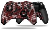 HEX Mesh Camo 01 Red - Decal Style Skin fits Microsoft XBOX One ELITE Wireless Controller (CONTROLLER NOT INCLUDED)